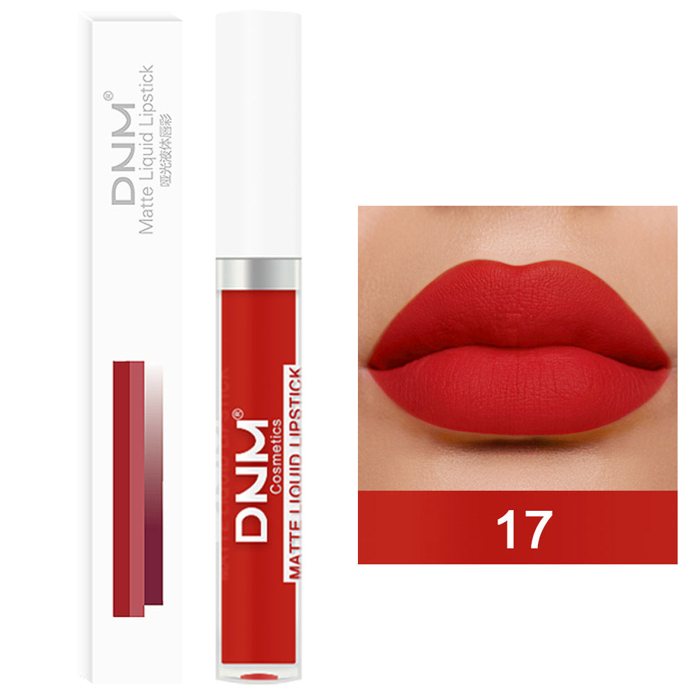 19-color Matte Lip Gloss Waterproof Long-lasting Long Lasting And Does Not Fade Lip Lacquer