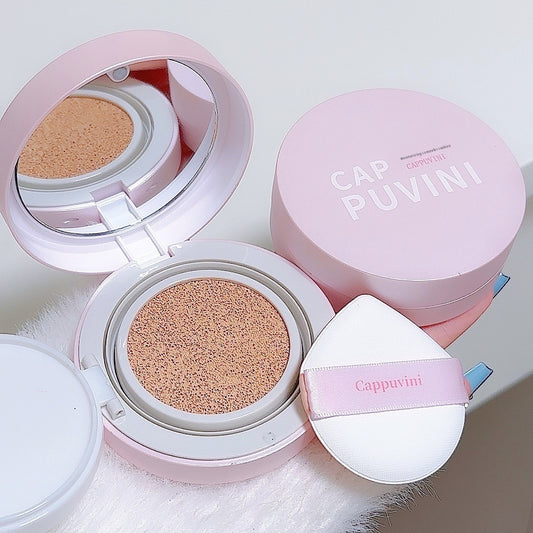Cappuvini Moisturizing Concealer Makeup Air Cushion Concealer Matte Nude Color Makeup Girlish Style Student Domestic Goods