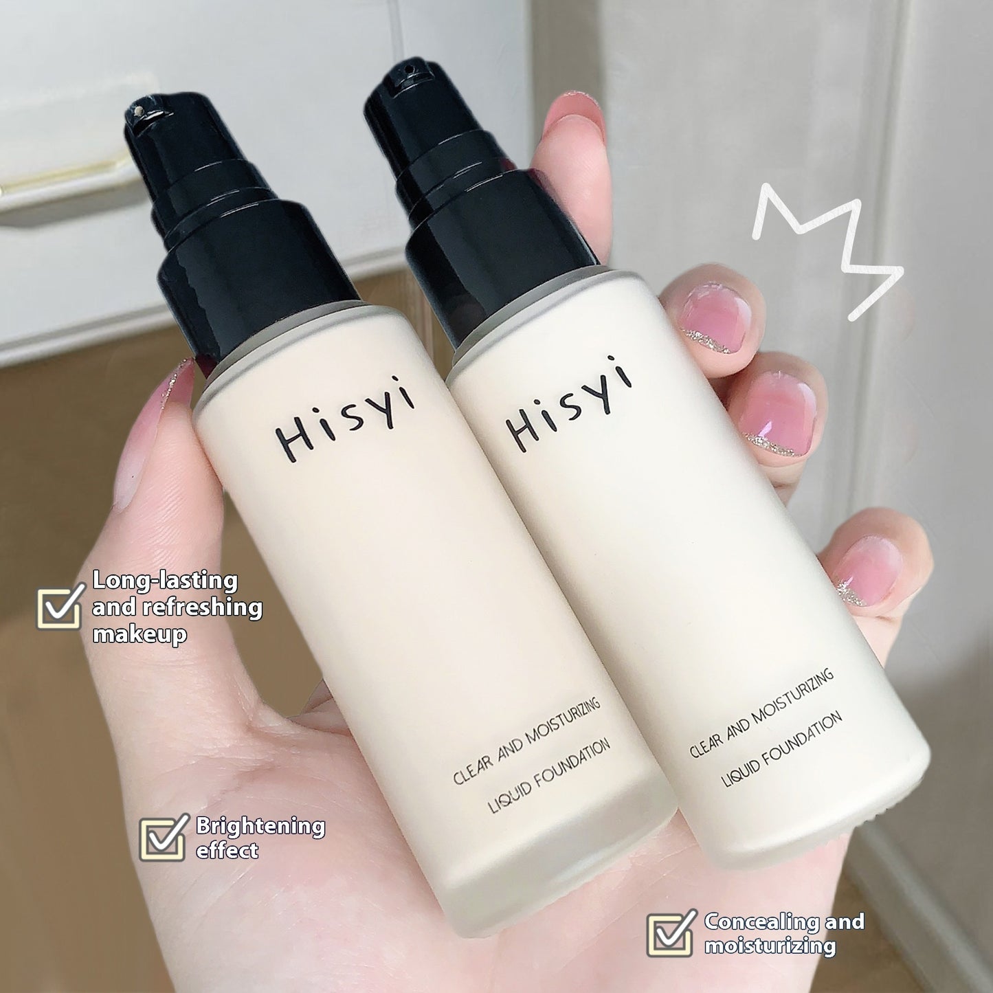 Lightweight Liquid Foundation Cover Flaw White Brightening And Moisturizing BB Cream