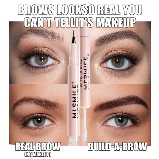 Two-in-one Double-headed Shaping Water Eyebrow Pencil Liquid Ultra-fine Three-dimensional