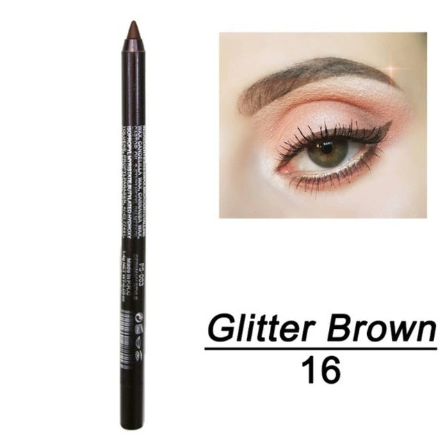 1 Pc Long-lasting Eyeliner Pencil Waterproof 14 Colors