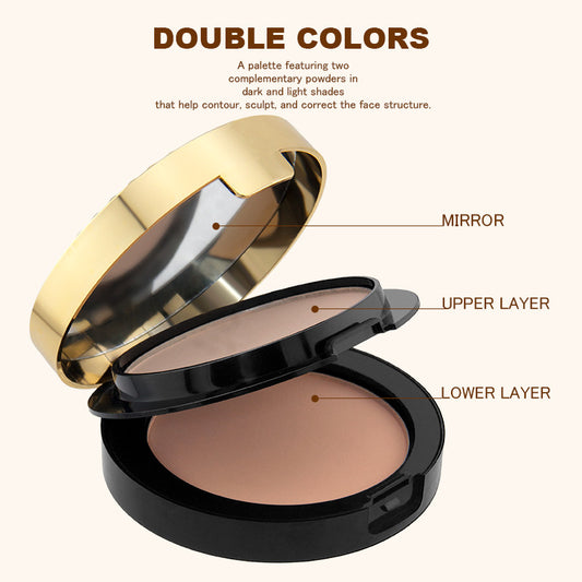 Peacock 24k Gold Diamand Repair Double Layer Powder