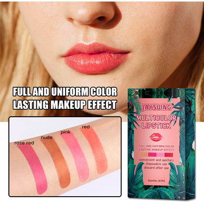 Cotton Swab Lipstick Lip Gloss Ladies Durable Matte Cigarette Box Portable Creative Non Fading Lip Glaze