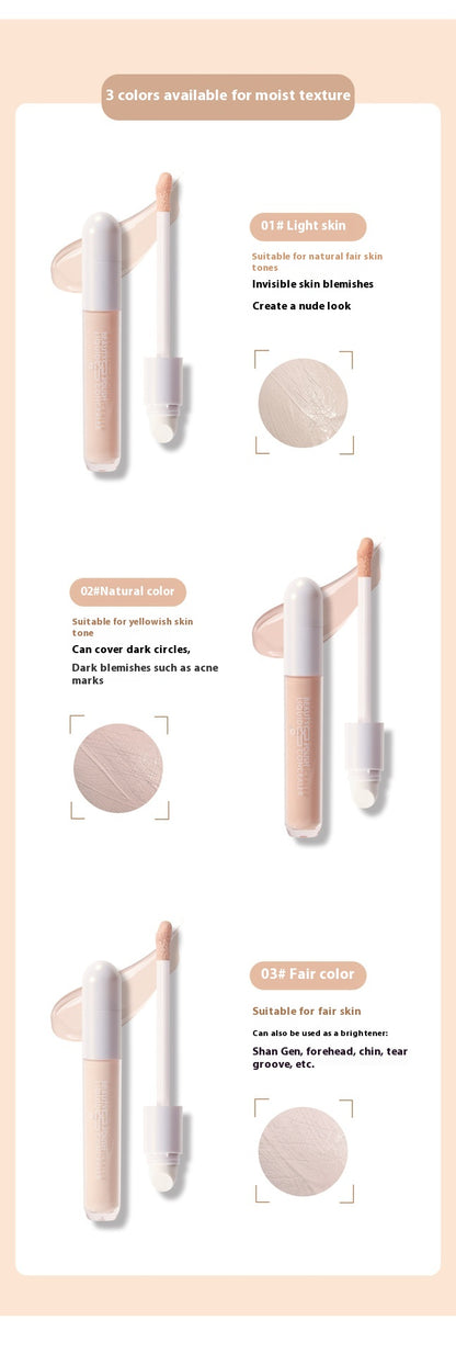 Double-headed Liquid Concealer Get Sponge Head Moisturizing Decoration