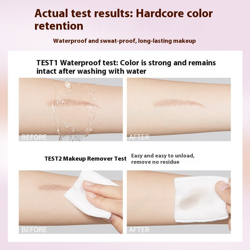 Fine Double-headed Eyebrow Pencil Women's Waterproof Sweat-proof Natural Long Lasting