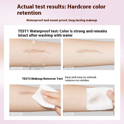 Fine Double-headed Eyebrow Pencil Women's Waterproof Sweat-proof Natural Long Lasting