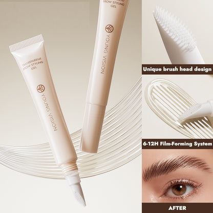 Transparent Eyebrow Gel Gel Slender Hose Portable Silicone Bruch Head