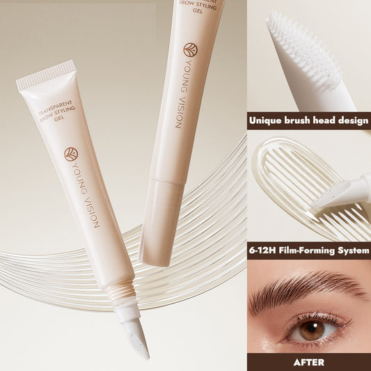 Transparent Eyebrow Gel Gel Slender Hose Portable Silicone Bruch Head