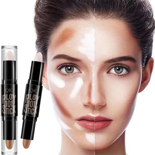 Long Lasting Fadeless Makeup Double-headed Highlight Concealer Contour Stick