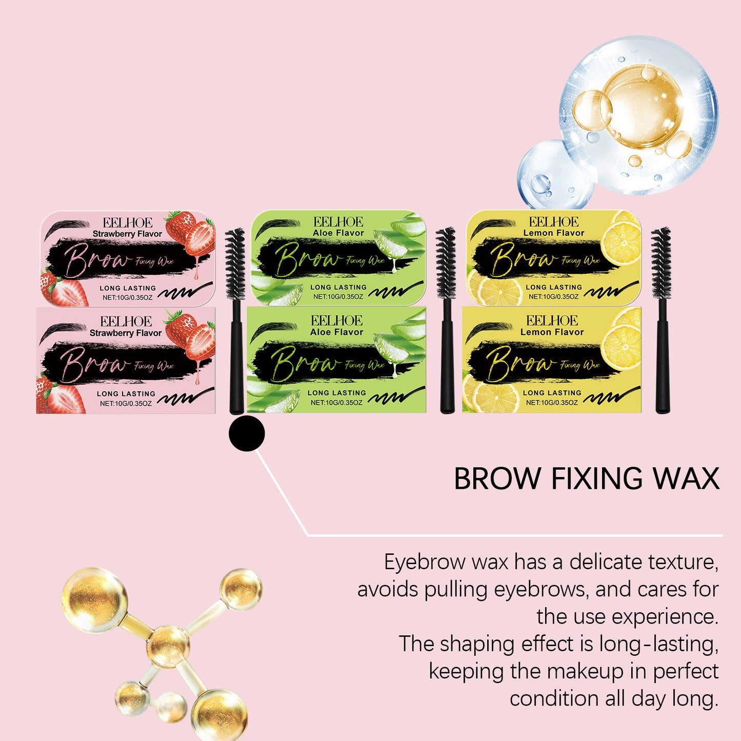Eyebrow Modeling Wax Three-dimensional Eyebrow Shaping Lasting Makeup Natural Eyebrow Hair Styling Cream
