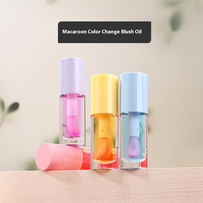 Big Brush Thin And Glittering Fluid Macaron Color-changing Blush Oil