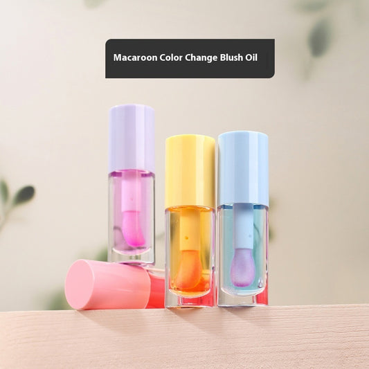 Big Brush Thin And Glittering Fluid Macaron Color-changing Blush Oil