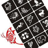 Semi-permanent Tattoo Stickers Juice Small Template Waterproof