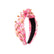 Tie-dyed Fabric Diamond Headband Flower Bow Tie