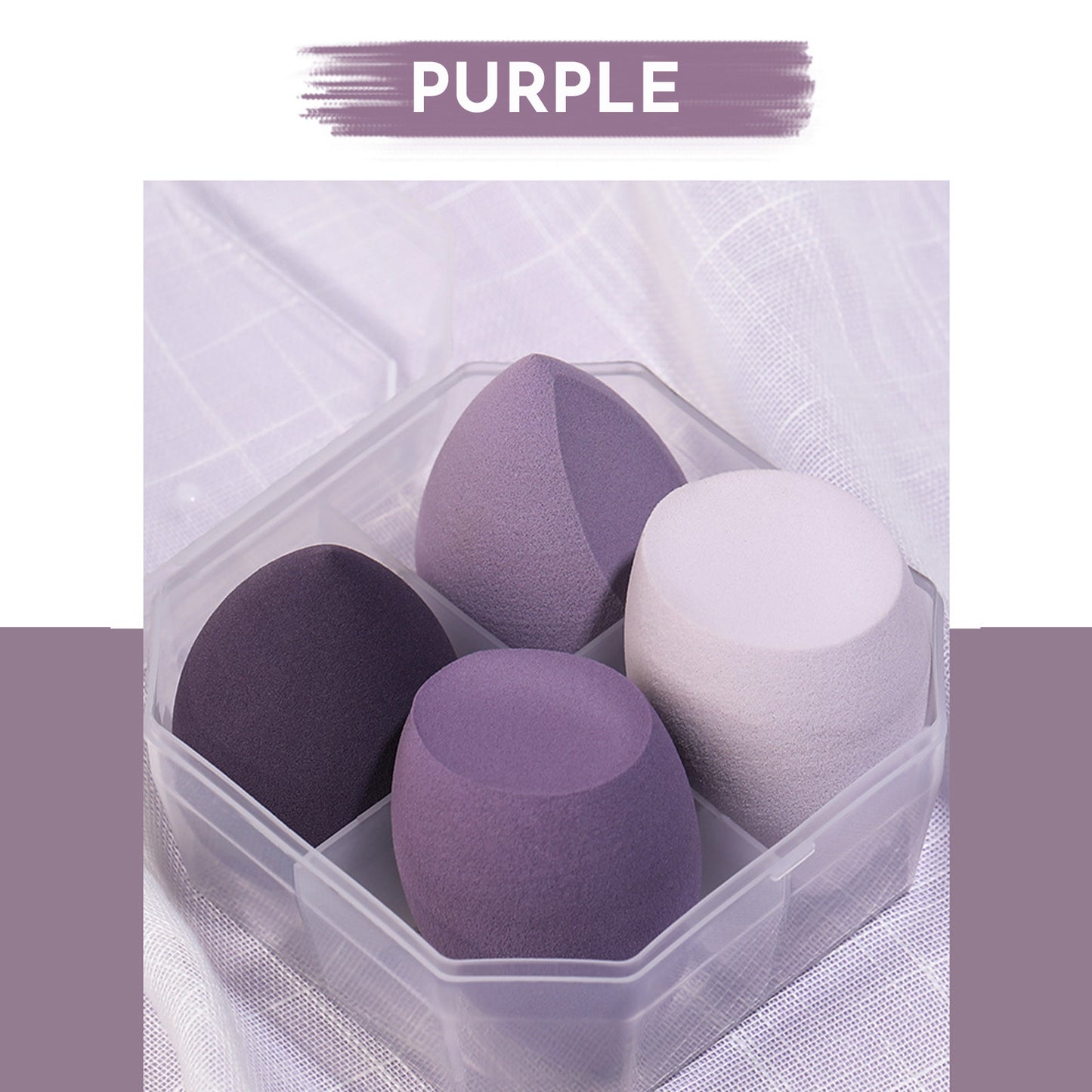 Beauty Eggs Set Seamless Smudging More Hygienic Prevents Bacteria Buildup Create A Flawless Makeup Look Beauty Egg Case 4pcs