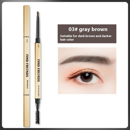 Waterproof Smear-proof Double-headed Automatic Eyebrow Pencil