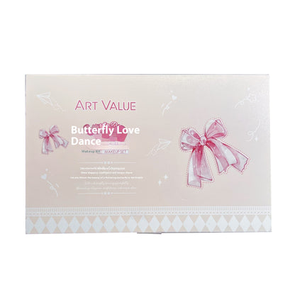 Butterfly Colored Box Suite Blush Necklace Matte Lip Mud