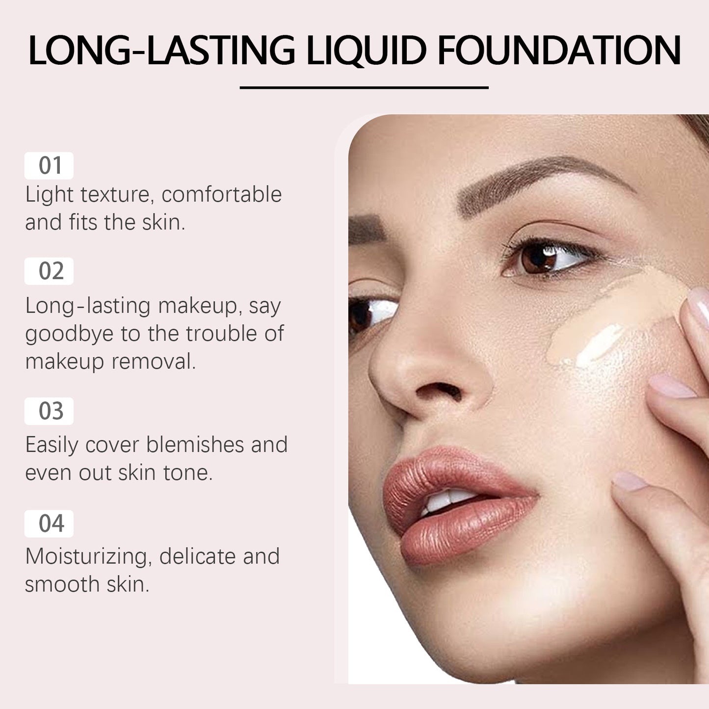 Lightweight Longwear Foundation Smear-proof Makeup