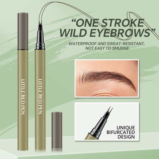 Two Fork Eyebrow Pencil Waterproof Not Smudge Very Fine Liquid Eyeliner