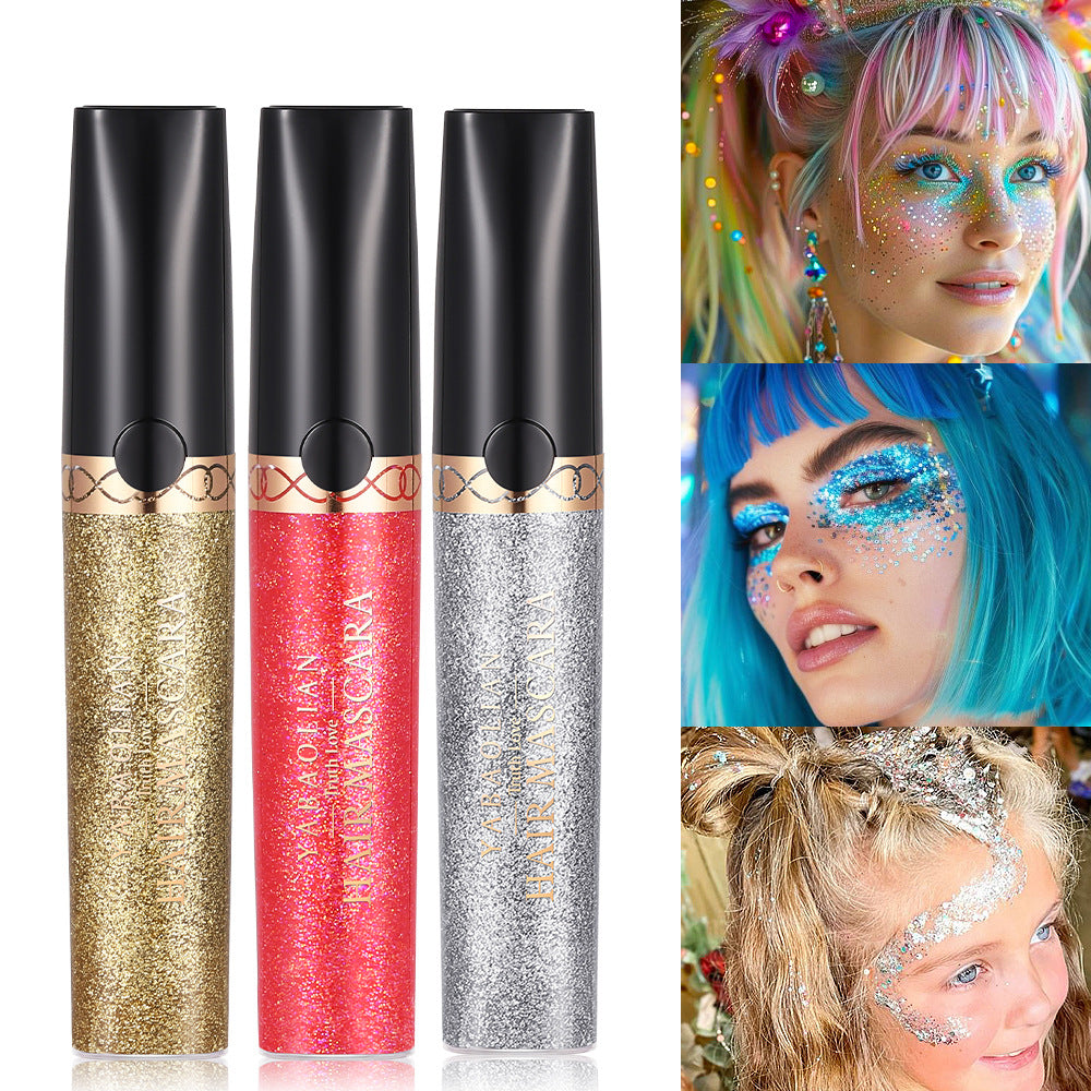 Pearlescent Hair Color Sequin Gel Twelve Colors