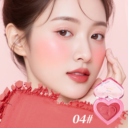 Peach Heart Blush Contour Compact Not Easy To Fly