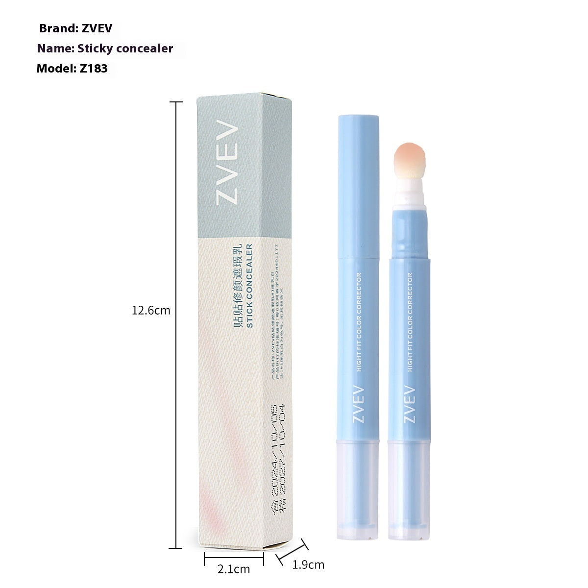 Sponge Brush Head Moisturizing Clothing Concealer Cream