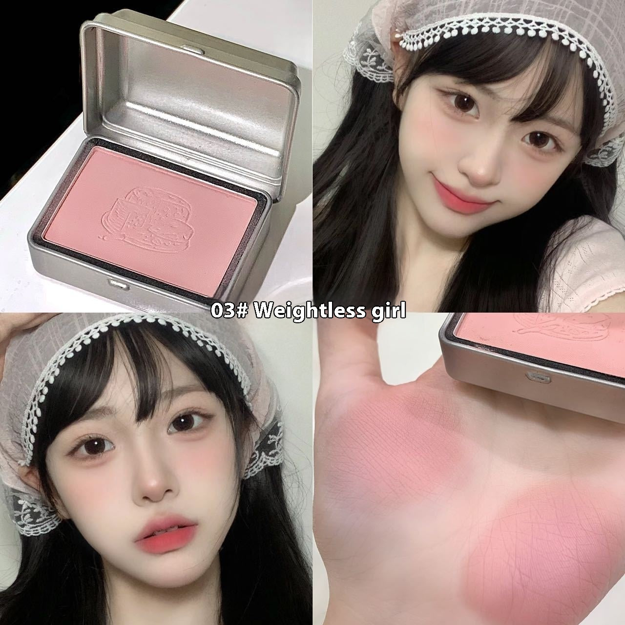 Peninsula Iron Box Monochrome Gradient Blush Matting Agent White Makeup