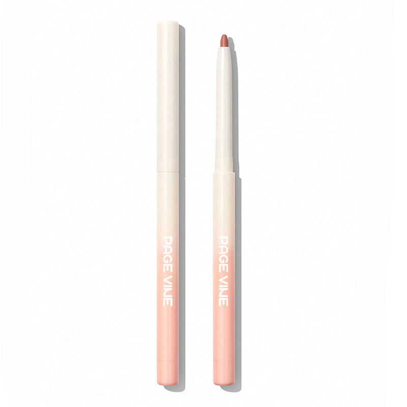Cross-border Beauty PAGE VINE Smart And Fine Lip Liner Smooth And Quick-drying Long Lasting Waterproof No Stain On Cup Lip Pencil