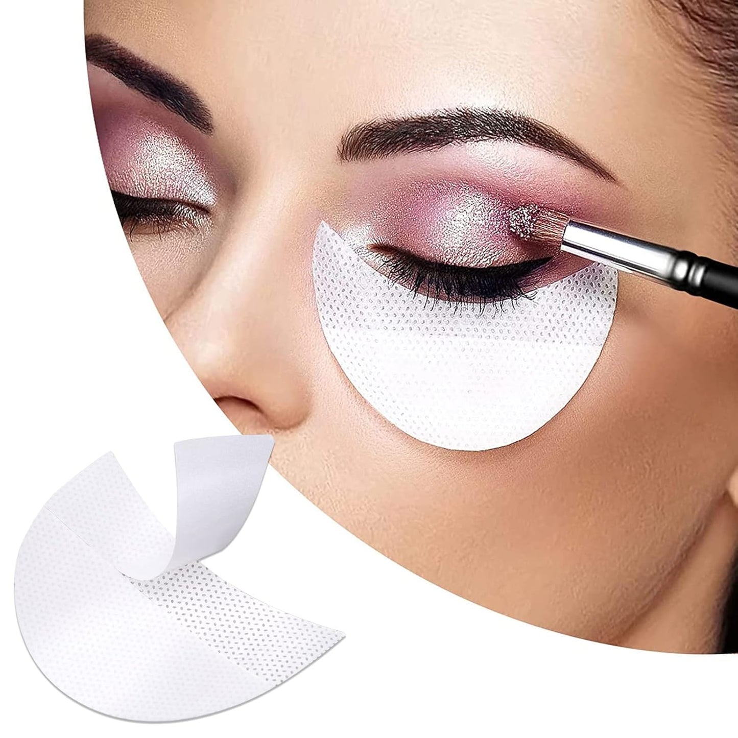 20-50 Pcs Eyeshadow Shields, Lint-free Under-eye Pads Designed To Prevent Makeup Residue, Perfect For Eyeliner, Eyeshadow, Eyelash Extensions, And Lip Makeup. These Stencils Provide A Clean, Mess-free