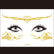 Red Gold Star Pattern Clavicle Tattoo Sticker Long Lasting Waterproof