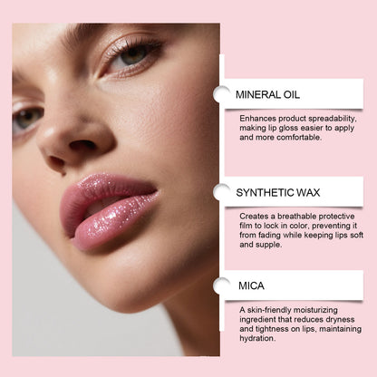 Moisturizing Fine Glitter Lip Gloss