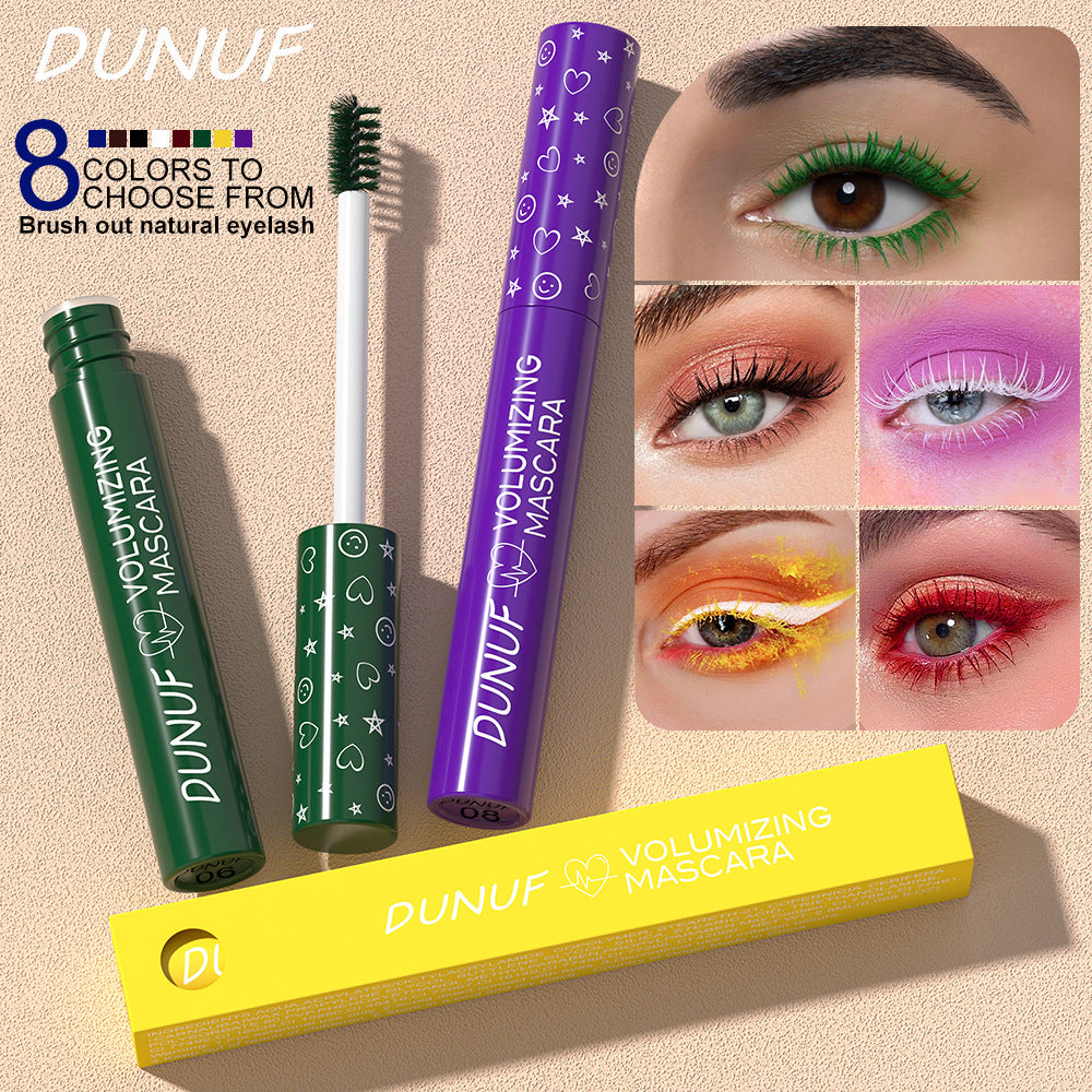 Long Lasting Waterproof Thick Long Curling Color Mascara