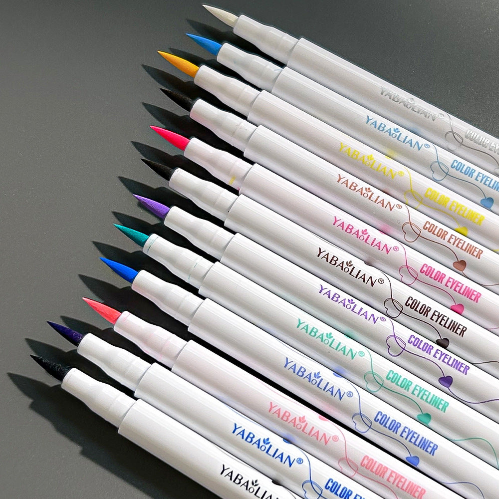 Color Eyeliner Not Easy To Smudge Waterproof Thin Heel