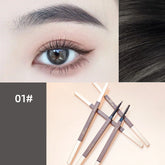 Super Fine Double Head Eyebrow Pencil Automatic Rotation Sketch Waterproof And Non Smudging