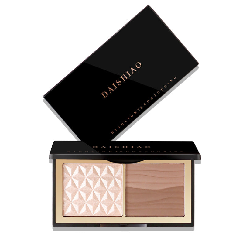 Three-color Bronzing Powder Shadow Nose Shadow Matte Brightening Three-dimensional Ginger Highlighting Powder