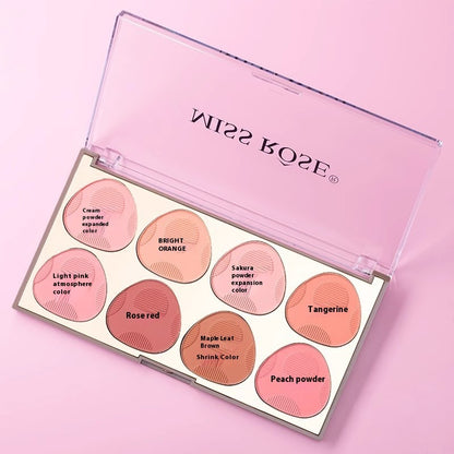 8-color Blush Natural Long Lasting Shimmer Matte Rouge Blusher Plate