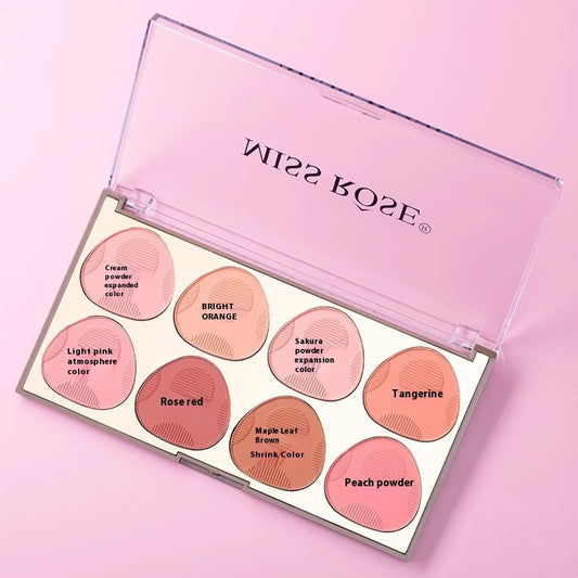 8-color Blush Natural Long Lasting Shimmer Matte Rouge Blusher Plate