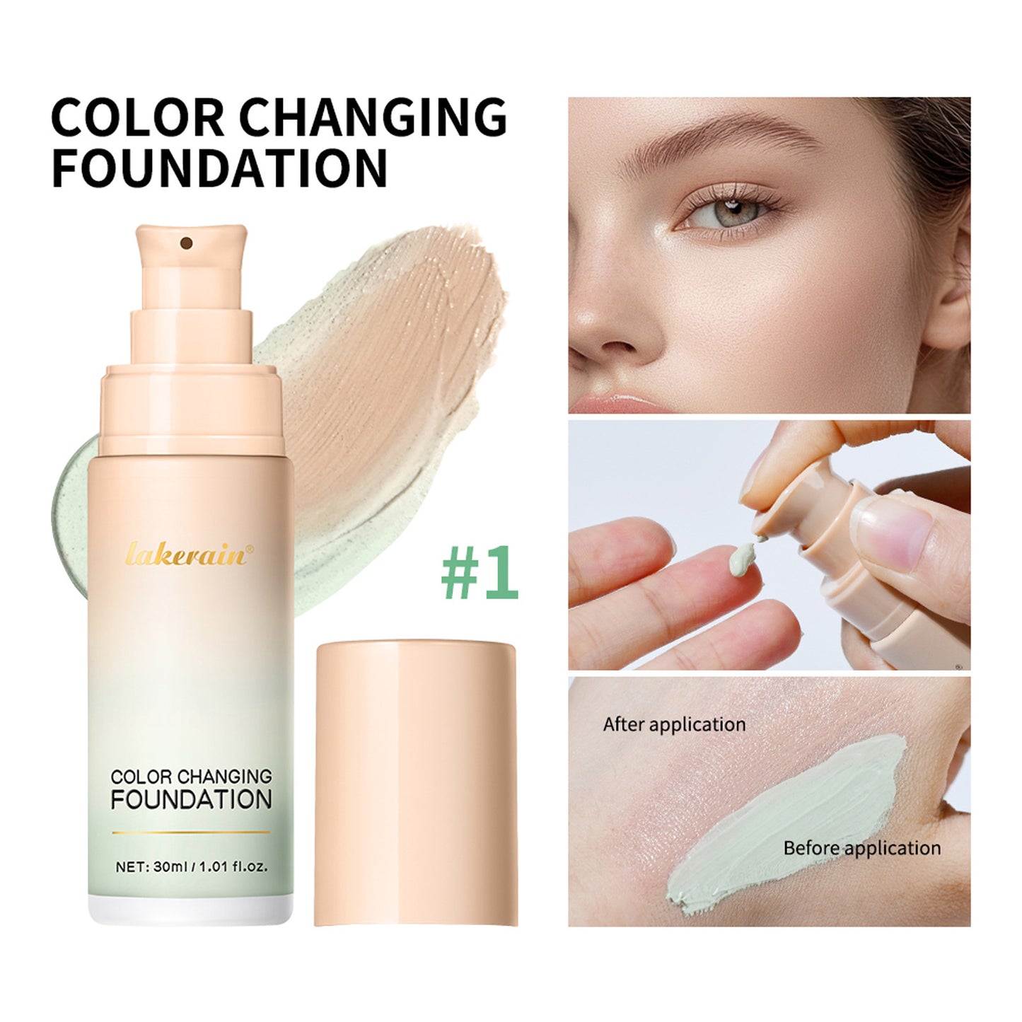 Discoloration Liquid Foundation Concealer Long-lasting Natural
