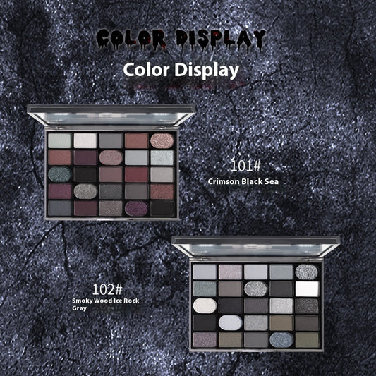 Cahill Dark Goth Eye Shadow Plate Multi-purpose Shimmer Matte Per Plate