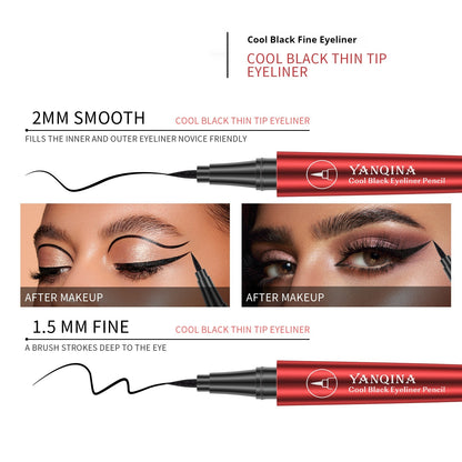 Cool Black Hard Head Eyeliner Waterproof Not Smudge Smear-proof Makeup