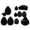 Solid Color Cosmetic Egg 12-piece Mini Thumb Puff