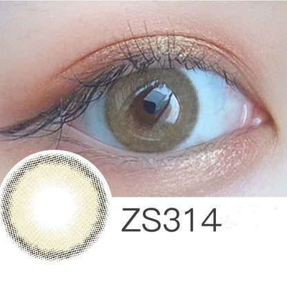 Beauty Pupil Male Students Natural Blue Male Gray Myopia Brown