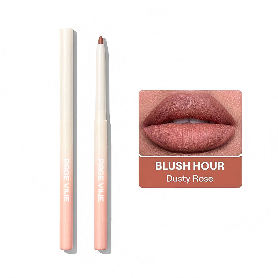 Cross-border Beauty PAGE VINE Smart And Fine Lip Liner Smooth And Quick-drying Long Lasting Waterproof No Stain On Cup Lip Pencil