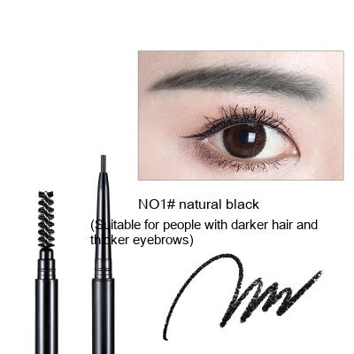 Fine Core Automatic Double Head Eyebrow Pencil With Brush