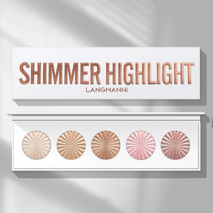 5-color Highlight Trimming Tray Three-dimensional Natural Brightening