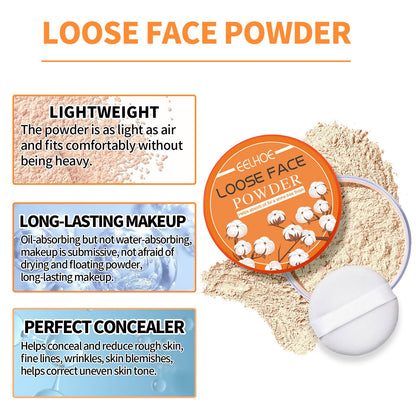 Waterproof And Sweat-proof Smear-proof Makeup Lightweight Finishing Powder