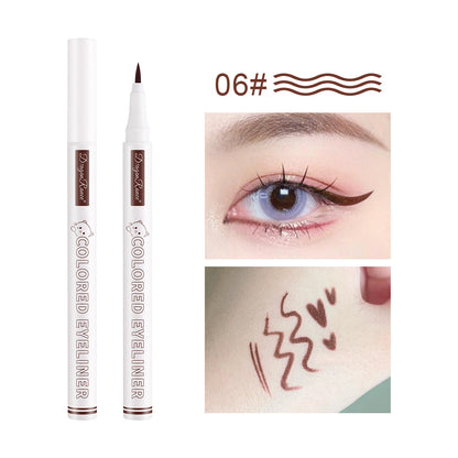 Color Waterproof Eyeliner Liquid Pen Sweat-proof, Non-dizzy And Waterproof