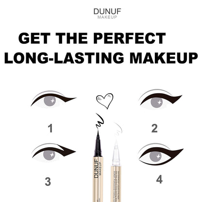 Simple And Smudge-free Long-lasting Double-ended Eyeliner