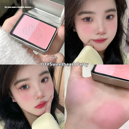 Peninsula Iron Box Monochrome Gradient Blush Matting Agent White Makeup