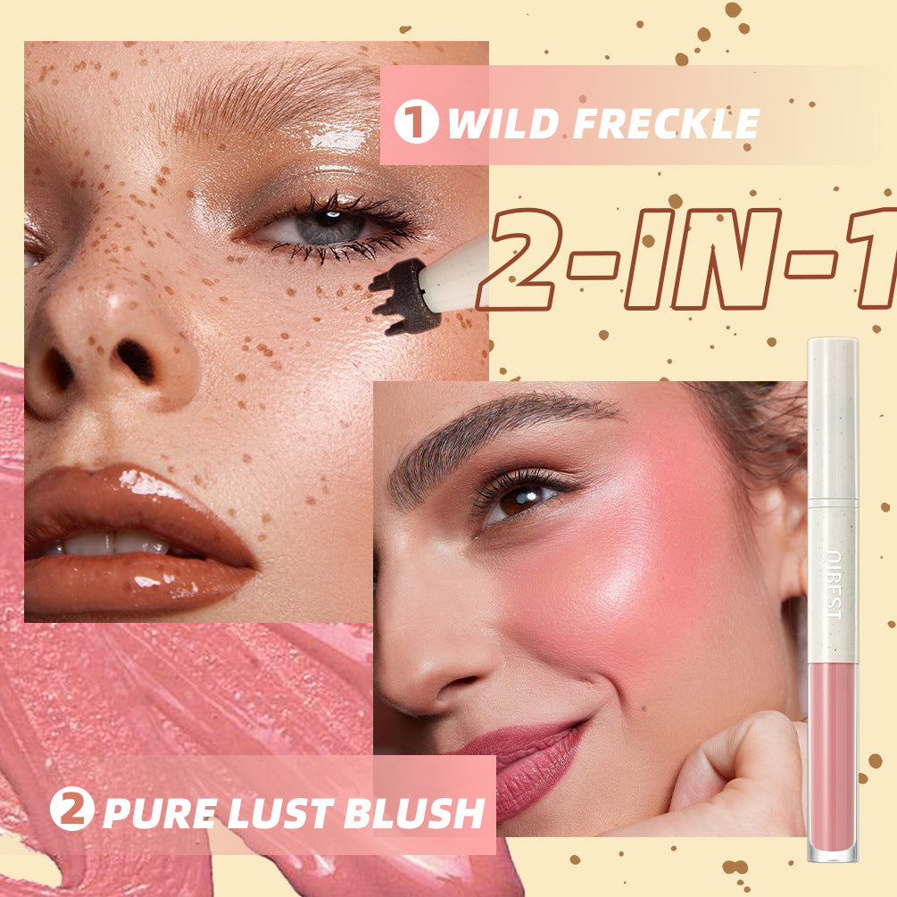 Double-headed Freckle Blush Women's Long-lasting Matte Natural
